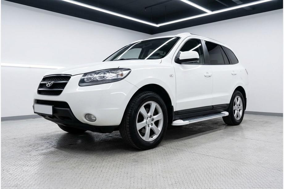 Hyundai Santa Fe 2 2006–2012 Bočne stopnice Allmond White (2 kosa, aluminij) Image