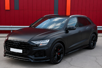 Audi Q8 2018– Integrirane strešne sani sive OEM (aluminij, montaža z lepljenjem) fotografija 2
