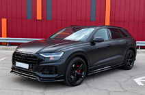 Audi Q8 2018– Integrirani strešni nosilci, črni OEM (aluminij, montaža z lepljenjem) fotografija 2