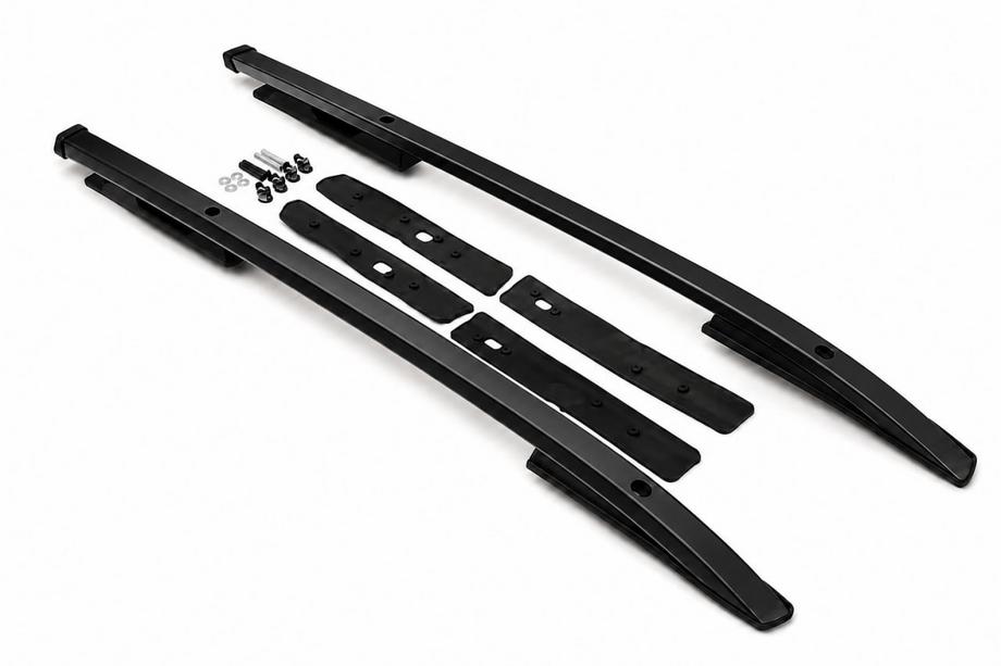 Mitsubishi L200 2015–2024 Črne OEM strešne vzdolžne letve (aluminij) Image