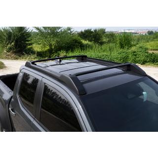 Strešne letve s prečniki črne OEM (aluminij) fotografija 1