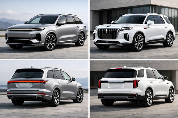 Li Xiang Li Auto L9 proti Hongqi E-HS9