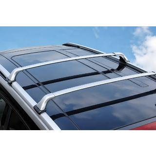 Strešni nosilec (prečni nosilci) siv za OEM strešne nosilce/rails (zaklepanje na ključ, aluminij)