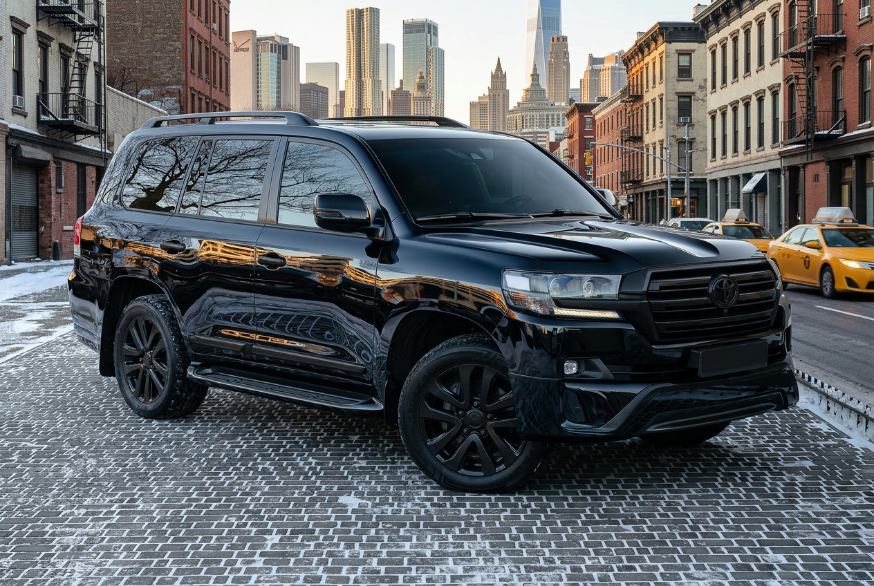 Black Edition za Toyota LC200: temen, agresiven slog po prenovi
