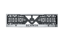 Scania Kromiran okvir registrske tablice (1 kos, nerjaveče jeklo) fotografija 1