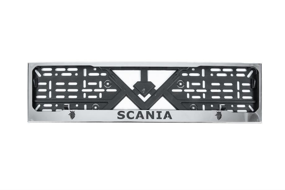 Scania Kromiran okvir registrske tablice (1 kos, nerjaveče jeklo) Image