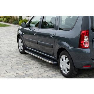 Stranske stopnice BlackLine (2 kosa, aluminij) Dacia Logan MCV 2004–2014 fotografija 1