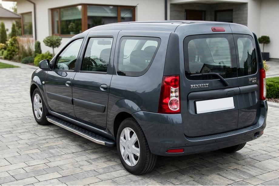 Renault Logan MCV 2005–2013 Stranske stopnice BlackLine (2 kosa, aluminij) Image