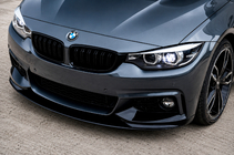BMW serija 4 F32/F33/F36 2012–2020 MP-Style sprednji lip spojler (za M-Sport, sijajno črna) fotografija 1