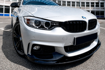 BMW serija 4 F32/F33/F36 2012–2020 MP-Style sprednji lip spojler (za M-Sport, sijajno črna) fotografija 4