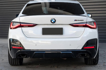BMW serija 4 G22/23/26 2020– Difuzor zadnjega odbijača z izpušnimi zaključki (za G26 M-Sport) fotografija 5