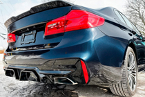 BMW serija 5 G30/G31 2017–2023 Difuzor zadnjega odbijača CS-Style (za M-Sport/M5 F90, ABS) fotografija 2