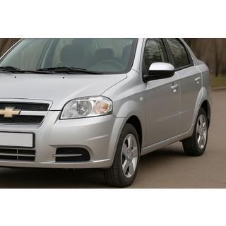 Kromirani pokrovi ogledal (2 kosa, nerjavno jeklo) Chevrolet Aveo T250 2005–2011 fotografija 3