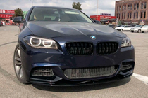 BMW serija 5 F10/F11 2010–2016 Lip sprednjega odbijača MP-Style (za M-Performance, sijaj črna) fotografija 4