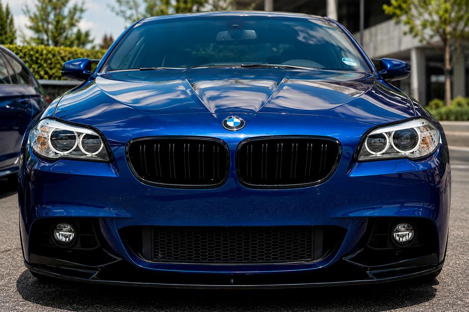 BMW serija 5 F10/F11 2010–2016 Lip sprednjega odbijača MP-Style (za M-Performance, sijaj črna) Image