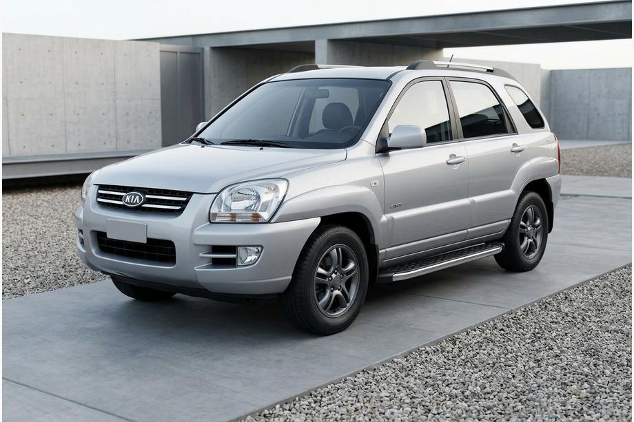 Kia Sportage 2004–2010 Stranske stopnice BlackLine (2 kosa, aluminij) Image