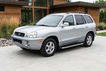 Hyundai Santa Fe 1 2000–2006 Stranske stopnice BlackLine (2 kosa, aluminij) fotografija 1