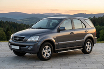 Kia Sorento I BL 2002–2009 Stranske stopnice BlackLine (2 kosa, aluminij) fotografija 1
