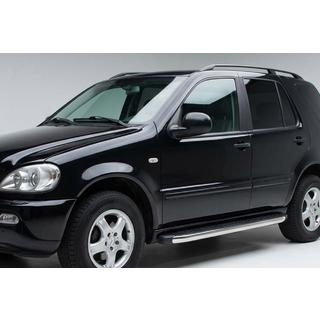 Stranske stopnice BlackLine (2 kosa, aluminij) Mercedes ML W163 1997–2005 fotografija 1