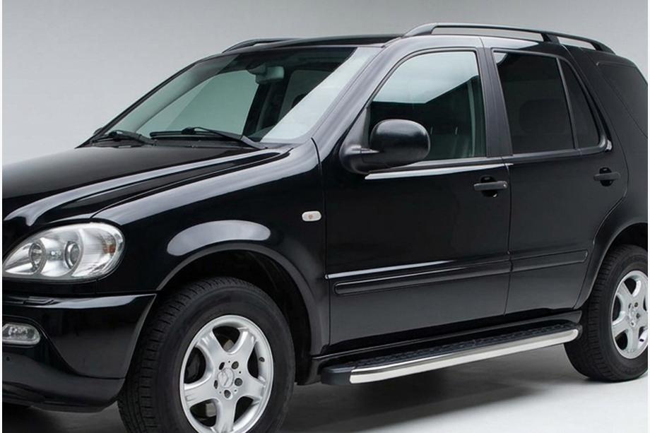 Mercedes ML W163 1997–2005 Stranske stopnice BlackLine (2 kosa, aluminij) Image