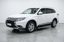 Mitsubishi Outlander 2012–2021 Stranske stopnice BlackLine (2 kosa, aluminij) fotografija 1