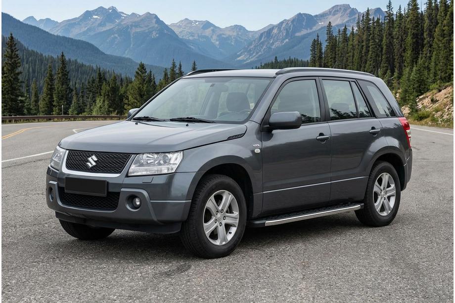 Suzuki Grand Vitara 2005–2017 Stranske stopnice BlackLine (2 kosa, aluminij) Image