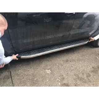 Stranske stopnice BlackLine (2 kosa, aluminij) Volkswagen Amarok 2010–2022 fotografija 2