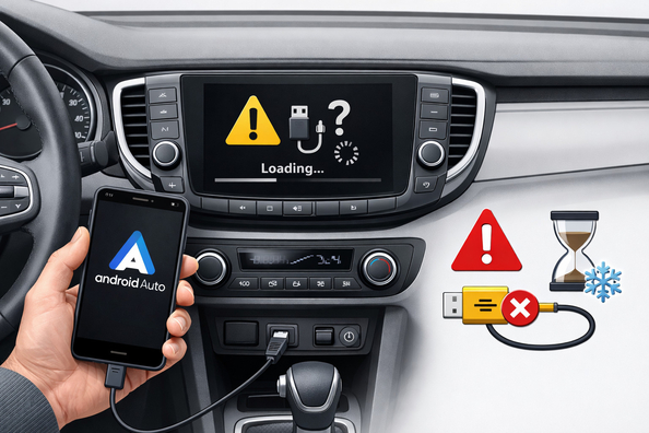 Zakaj Android Auto ne deluje ali zmrzne?