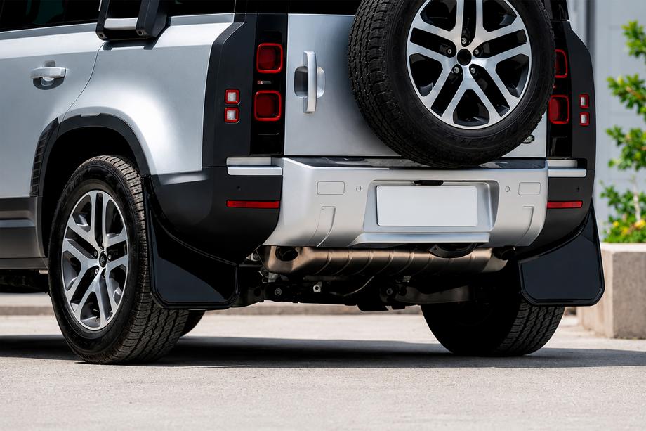 Land Rover Defender 2019– Blatne zavesice Type-B (črna visok sijaj, 4 kosi) Image