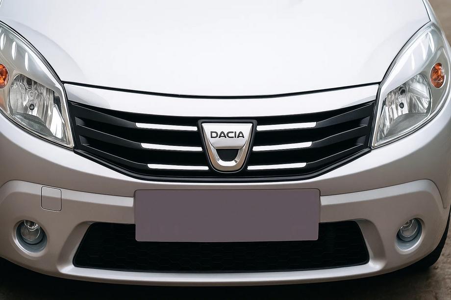 Dacia Sandero 2007–2013 Nerjaveča letvica za sprednjo masko Image