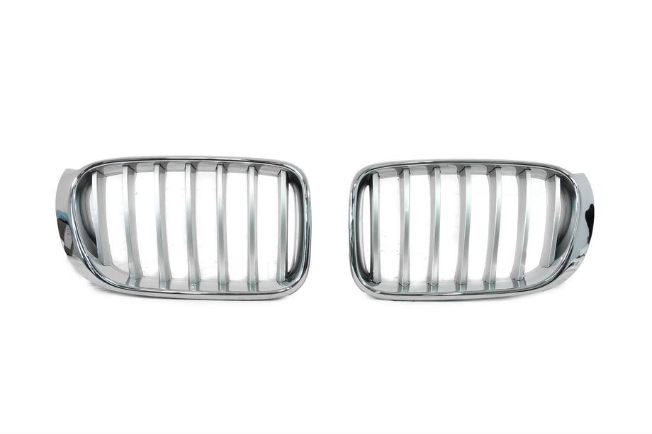 BMW X3 F25 2011–2018 Ledvična maska 1Bar (2014-2018, siva s kromiranim robom) Fotografija 2