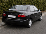 Daewoo Lanos 1998–2017 Zaščitna letev roba prtljažnika (nerjaveče jeklo) fotografija 1