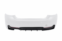 BMW serija 4 F32/F33/F36 2012–2020 Difuzor zadnjega odbijača za enostranski dvojni izpuh (za M-Sport, ABS) fotografija 2