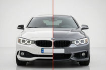 BMW serija 4 F32/F33/F36 2012–2020 M-Sport body kit (za F32) Dvojni izpušni zaključek na eni strani fotografija 1