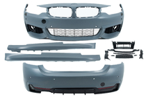 BMW serija 4 F32/F33/F36 2012–2020 M-Sport body kit (za F32) Dvojni izpušni zaključek na eni strani fotografija 3