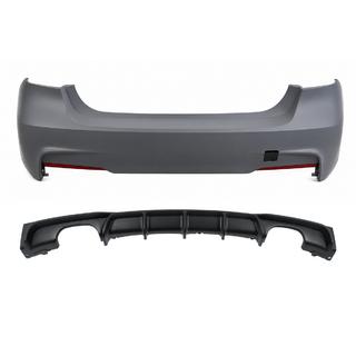 Zadnji odbijač z difuzorjem za dvostranski dvojni izpuh M-Sport (za F30) BMW serija 3 F30/F31 2012–2019