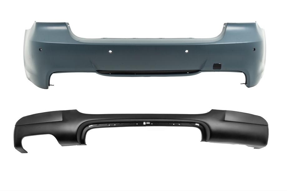 BMW serija 3 E90/E91 2005–2011 Zadnji odbijač z difuzorjem za enostranski dvojni izpuh M-Sport (za E90 2008-2011) Image