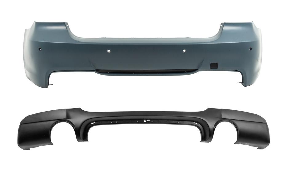BMW serija 3 E90/E91 2005–2011 Zadnji odbijač z difuzorjem za enojni izpuh z izhodoma na obeh straneh M-Sport (za E90 2008-2011) Image