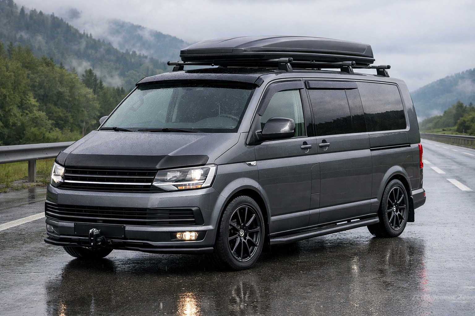 Začetna nadgradnja Volkswagen T6 2015-2024 za avtocesto in dež