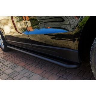 Stranski pragovi Premium Black (2 kosa, nerjaveče jeklo) Audi Q5 2008–2017 fotografija 1