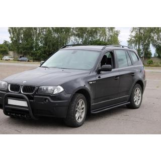 Stranske stopnice KB001 Black (nerjaveče jeklo) BMW X3 E83 2003–2010 fotografija 2