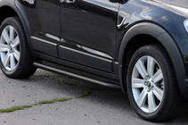 Chevrolet Captiva 2006–2019 Stranske stopnice Premium Black (2 kos, nerjaveče jeklo) fotografija 3