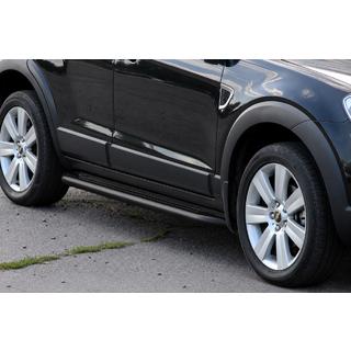 Stranske stopnice Premium Black (2 kos, nerjaveče jeklo) fotografija 3