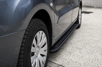 Citroen Berlingo 1996–2008 Stranske stopnice Premium Black (2 kos, nerjaveče jeklo) Ø60 mm fotografija 1