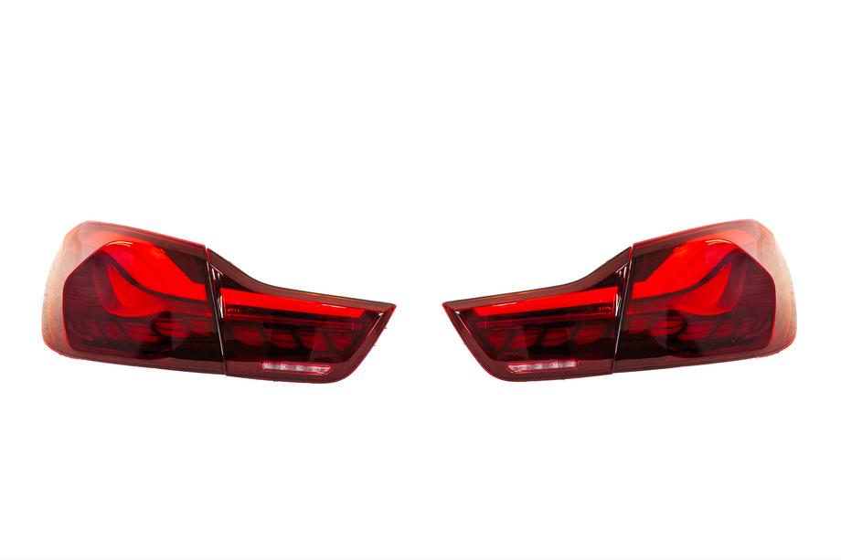BMW serija 4 F32/F33/F36 2012–2020 Zadnje luči M4 Style Rdeči Image