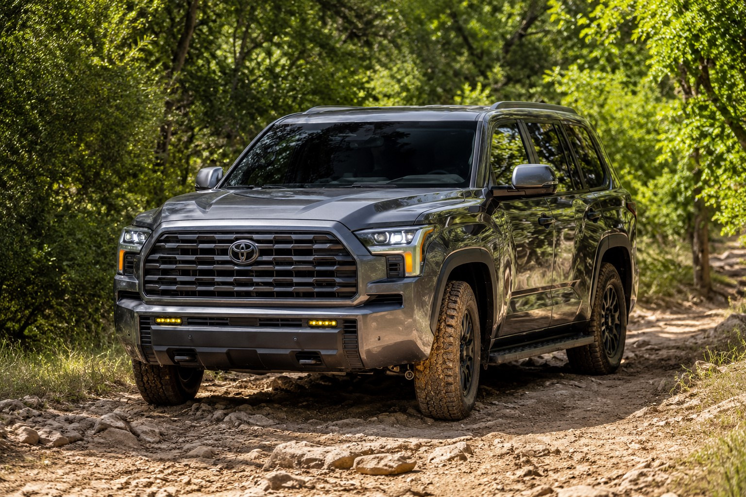 Toyota Sequoia 2027 je dobila prenovo in tovarniški terenski paket Trailhunter