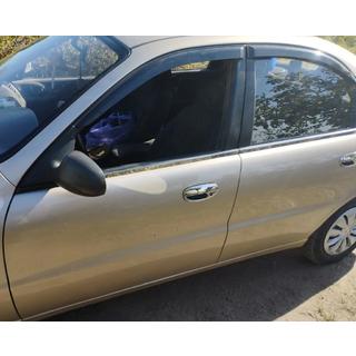 Okenske obrobe (4 kos, nerjavno jeklo) Daewoo Lanos 1998–2017 fotografija 2