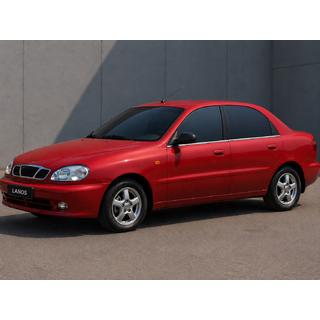 Okenske obrobe (4 kos, nerjavno jeklo) Daewoo Lanos 1998–2017 fotografija 1