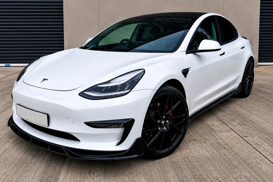 Tesla Model S 2012– Lip spojler za sprednji odbijač Lip Fast (za 2021+) Image