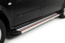 Mercedes Viano 2004–2014 Bočne stopnice Maya Red-Grey (2 kos, aluminij) fotografija 1